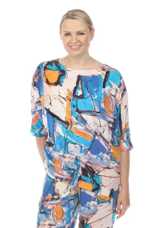 Terra Abstract Art Top