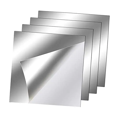 TOG 4 Pieces Wall Stickers Mirror Wall Mirror Tiles Sticky for Background Gym 20cmx20cm'|Home & Garden| Home Decor| Decals, Stickers & Vinyl Art'