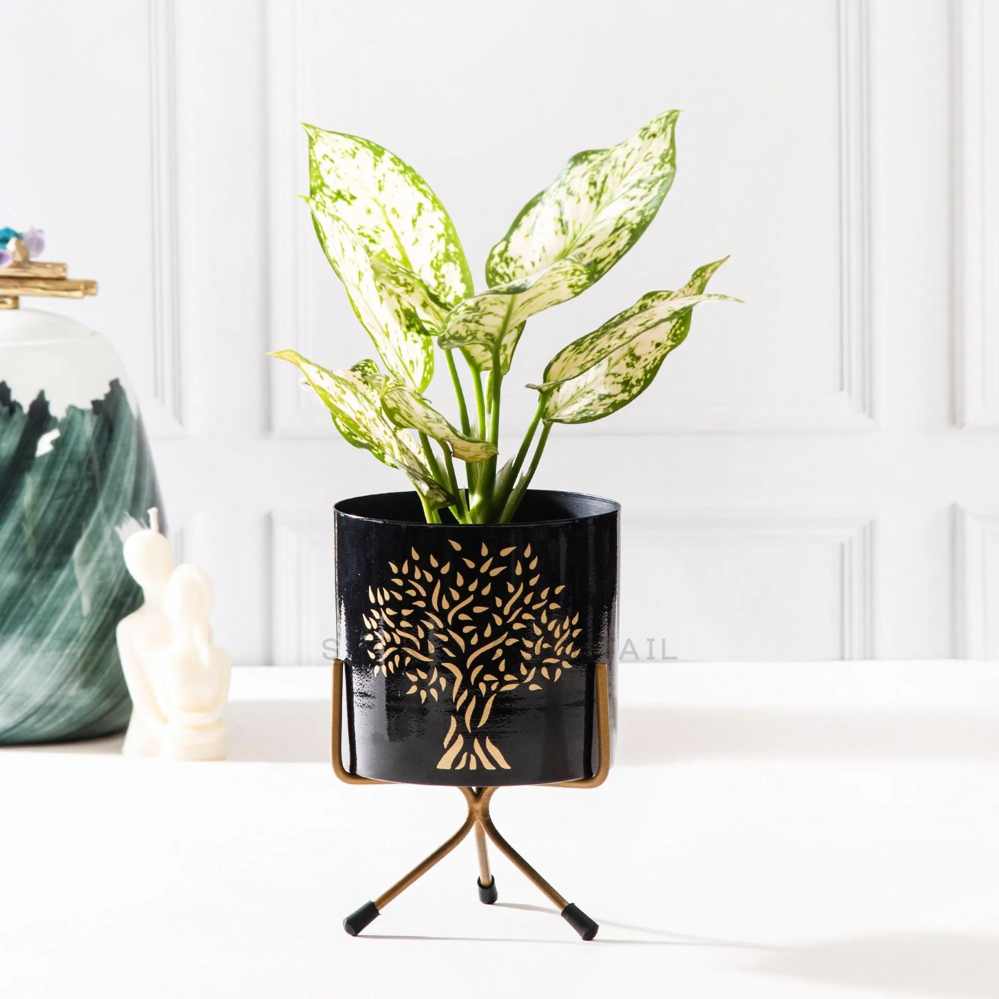 Tree Design Planter - Set Of 2