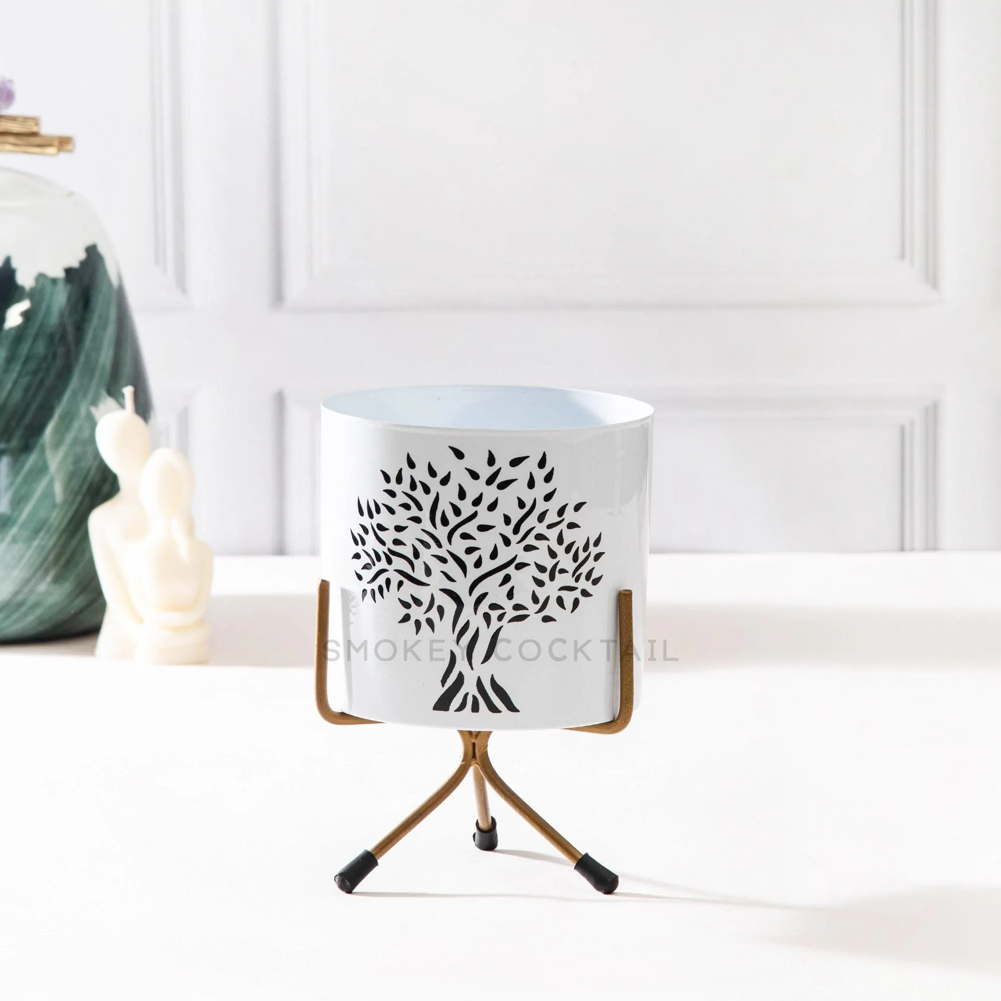 Tree Design Planter - Set Of 2