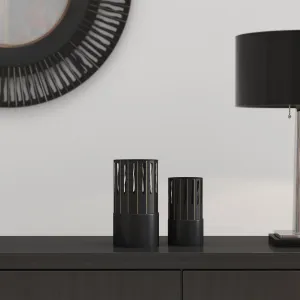 Unique cut outs and textureed vase, Set of 2