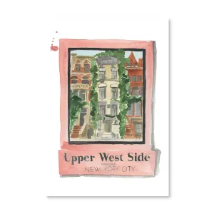 Upper West Side NYC Matchbook Illustration Print