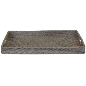 Verandah Natural Rattan Tray Rectangle Small