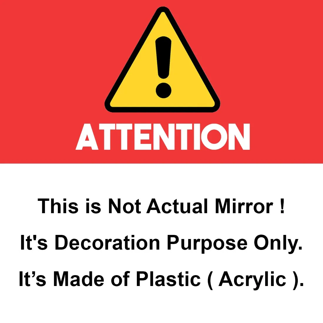 WallDaddy - Self Adhesive Plastic Oval Mirror for Wall Stickers (30x20) Cm Frameless Flexible Mirror for Bathroom | Bedroom | Living Room (St-OvalMirror) Wall Sticker Mirror Non-Glass