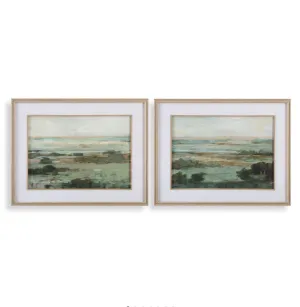Warm Valley Framed Prints, Set of 2