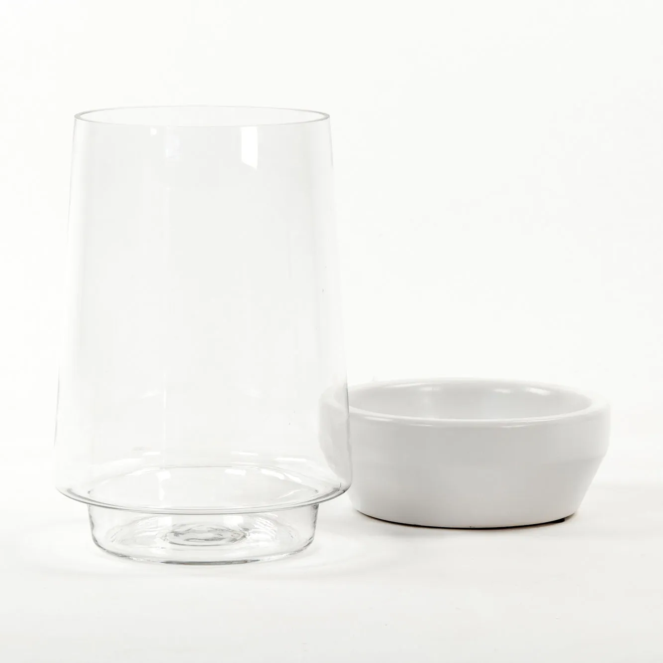 White Hurricane Vase (7283L A579) by Zentique