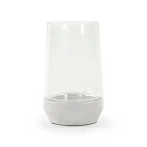 White Hurricane Vase (7283L A579) by Zentique