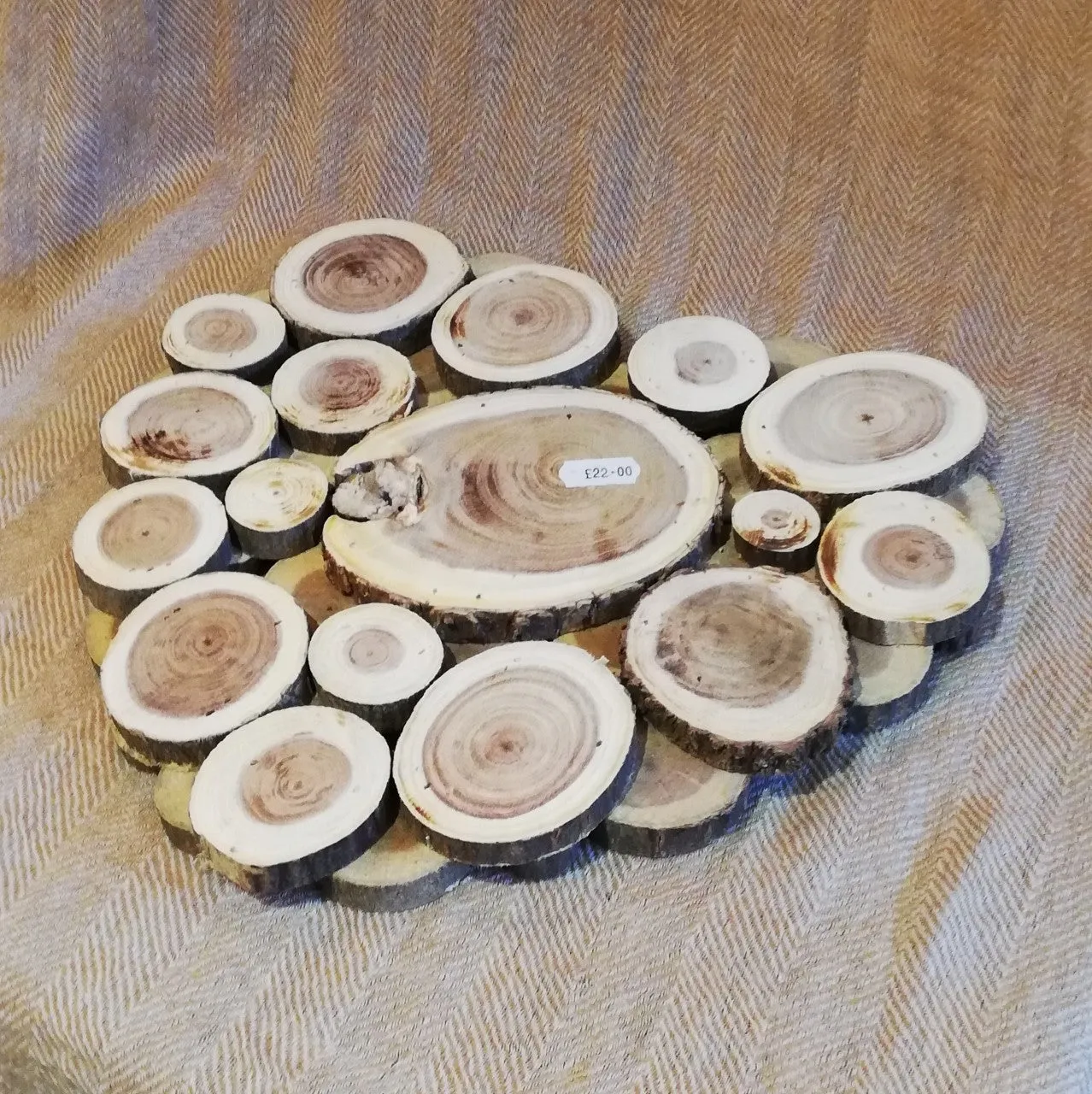 Wood Mix Heart Wall Decoration