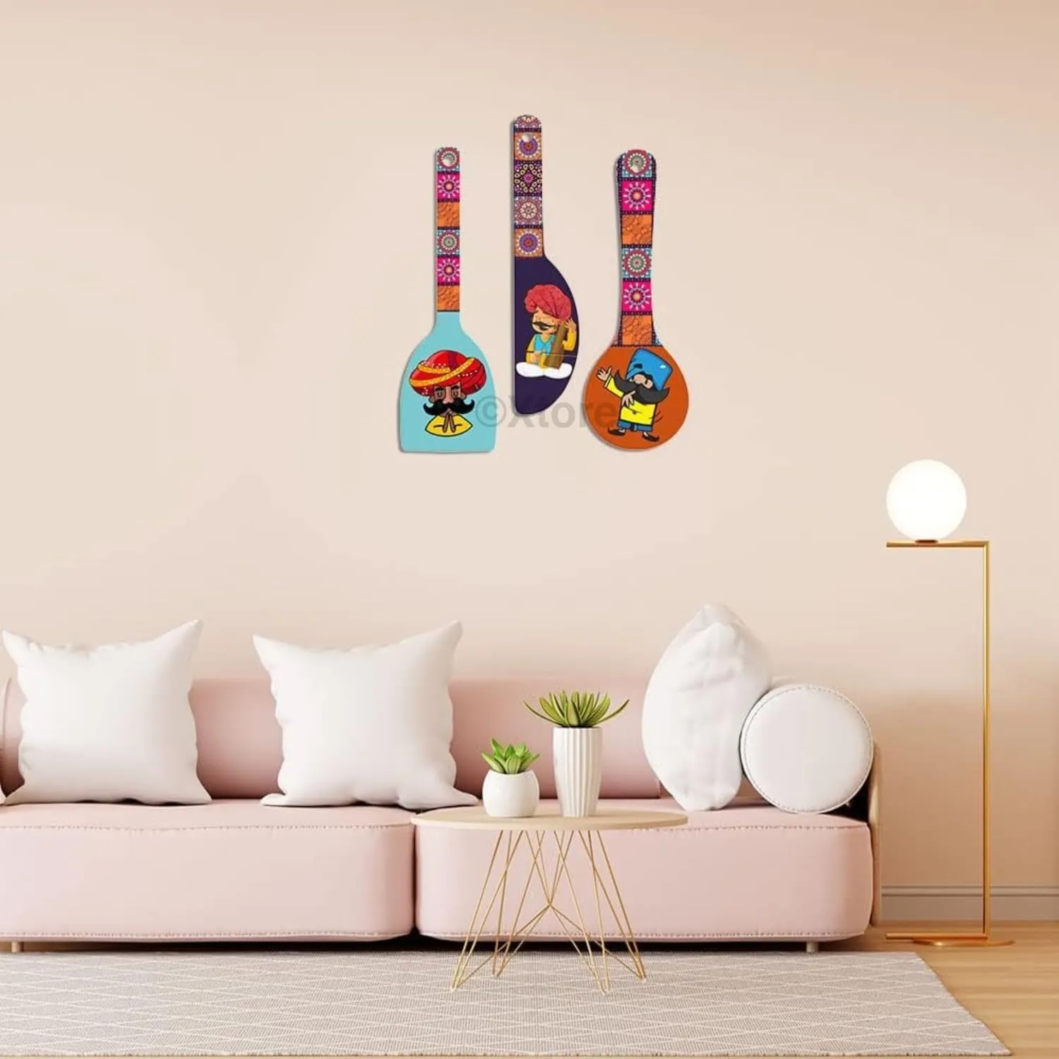 Xtore Decorative Wall Art MDF Wooden Wall Hanger for Living Room | Bedroom | Office | Kitchen | Home Decor - (XT130)