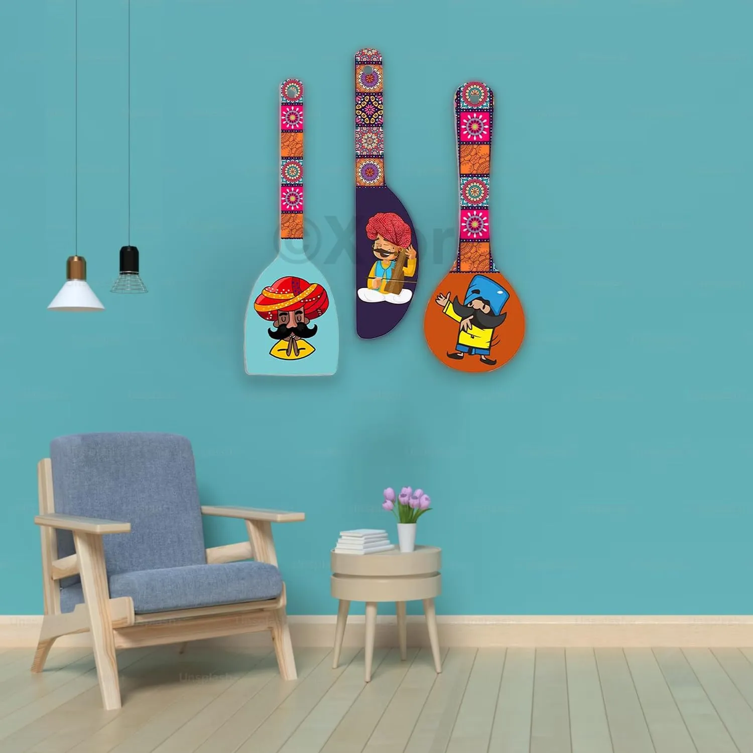 Xtore Decorative Wall Art MDF Wooden Wall Hanger for Living Room | Bedroom | Office | Kitchen | Home Decor - (XT130)