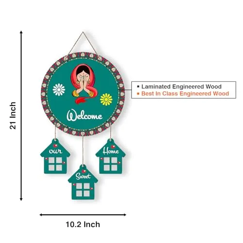 Xtore Decorative Wall Art MDF Wooden Wall Hanger for Living Room | Bedroom | Office | Kitchen | Home Decor - (XT132)